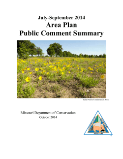 July-September 2014 Area Plan Public Comment Summary