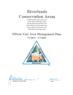 2015 Riverlands Conservation Areas Management Plan