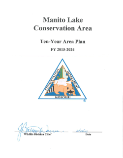 2015 Manito Lake Conservation Area Management Plan