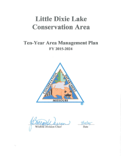2015 Little Dixie Lake Conservation Area Management Plan