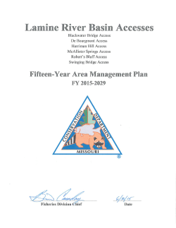 2015 Lamine River Basin Accesses Management Plan