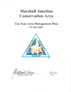 2014 Marshall Junction Conservation Area Management Plan