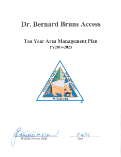 2014 Dr. Bernard Bruns Access Management Plan