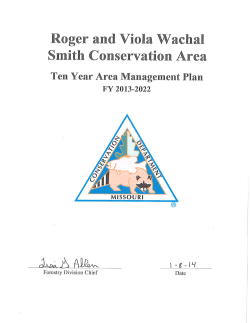 2013 Roger and Viola Wachal Smith Conservation Area Management Plan