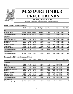 Missouri Timber Price Trends, April-June, 2015