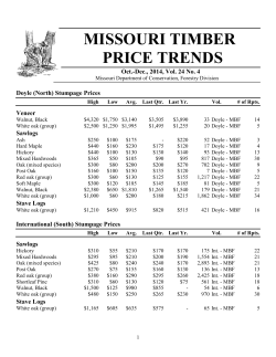 Missouri Timber Price Trends, October-December, 2014