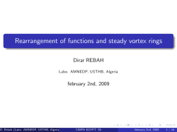 Steady vortex rings and rearrangement