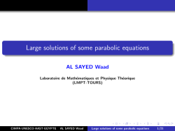Large solutions for some parabolic problems