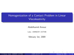 Homogenization of a contact problem in linear viscoelasticity