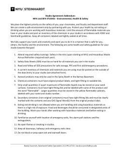 MFA/BFA Studio Health Safety Guidelines