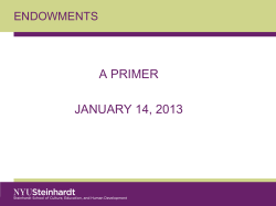 Endowments: A Primer