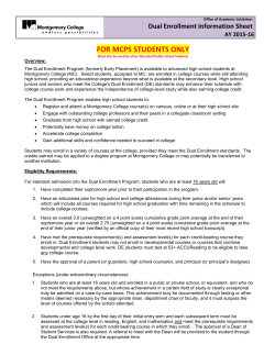 Dual Enrollment Information and Approval Form