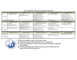 CLICK HERE FOR A PRINTABLE COPY OF THIS SCHEDULE