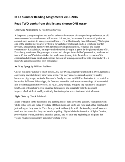 IB 12th Grade Summer Reading