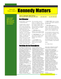 February 2014 Newsletter (Spanish)