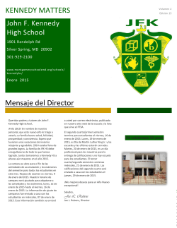 January 2015 Newsletter (Spanish)