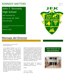 February 2015 Newsletter (Spanish)