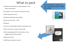 Packing List