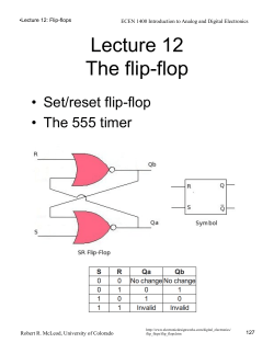 12: Flip flops