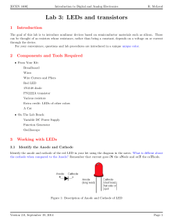 LEDs and transistors