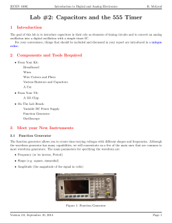 Capacitors and 555 timer