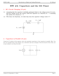Capacitors and 555 ti mer