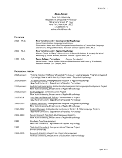 Curriculum Vitae