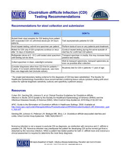 Clostridium difficile