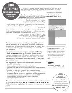 Managing and Treating Unrinary Incontinence