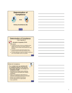 Determination of Compliance - F315