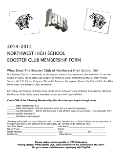 NWHS Booster Club Membership Form&nbsp;