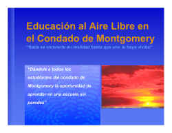 Educaci&oacute;n al Aire Libre en el Condado de Montgomery