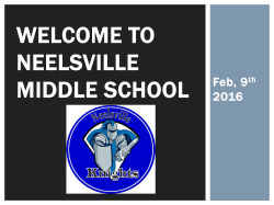 Incoming 6th Grade Parents Presentation