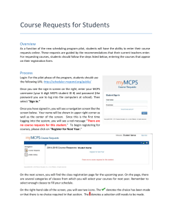 myMCPS Online Registration Directions
