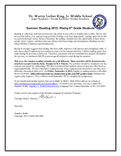 Summer Packet Grade 6