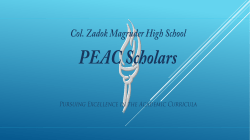 PEAC Scholars Information 2016-17