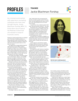 Jackie Blachman-Forshay, CHIBPS intern profiled in the Columbia University Mailman School of Public Health Newsletter