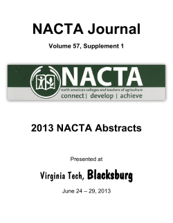 NACTA Journal , 57 (1).
