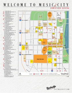 Map of Downtown Nashville