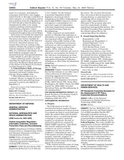 HIT Standards Committee Schedule for the Assessment of HIT Policy Committee Recommendations (PDF)