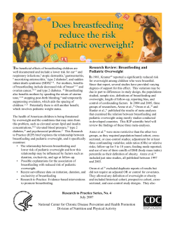 important intervention to prevent childhood obesity