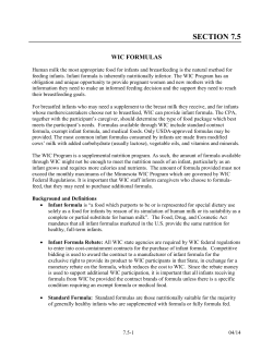 Section 7.5: WIC Formulas (PDF)