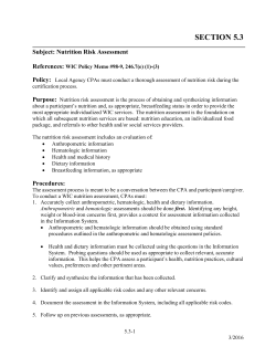 Section 5.3: Nutritional Risk Assessment (PDF)