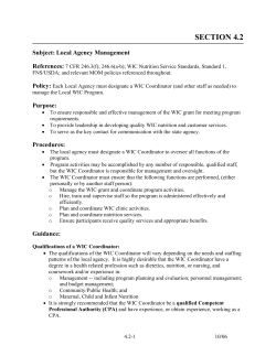 Section 4.2: Local Agency Management (PD)