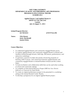 2012 Sample Syllabus