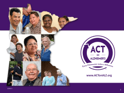 ACT on Alzheimer's (PDF: 1.10 MB/18 pages)