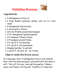 Patatas Bravas