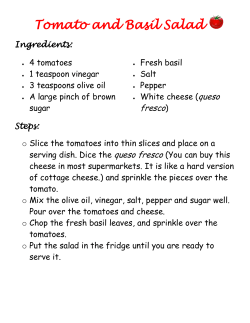 Ensalada de tomate y albahaca