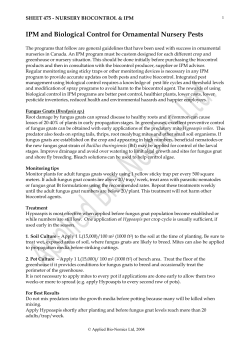IPM and Biological Control for Ornamental Nursery Pests.