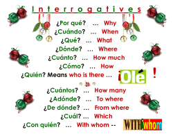Interrogatives
